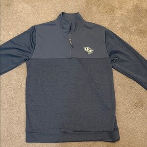 Men's UCF Knights Gray Quarter-Zip Pull Over